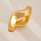 Matte Finish Wave 18K Gold Openable Kada Bracelet Pack Of 4 Women Bulk