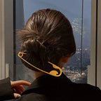 Designer Minimal Bun Safety Pin Gold Silver Plated Hair Accessories Bulk