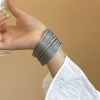 Designer Multi Strand Mesh Chain Gold Silver Adjustable Bracelet Bulk
