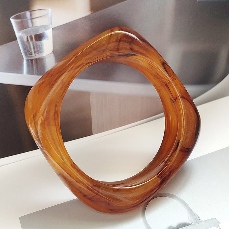 Glossy Geometric Multicolour Acrylic Kada Bangle Bracelet Women Bulk Secondary image
