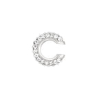 Studded Gold CZ Anti Tarnish Air Cuff Stud Earring Pack Of 2 Bulk