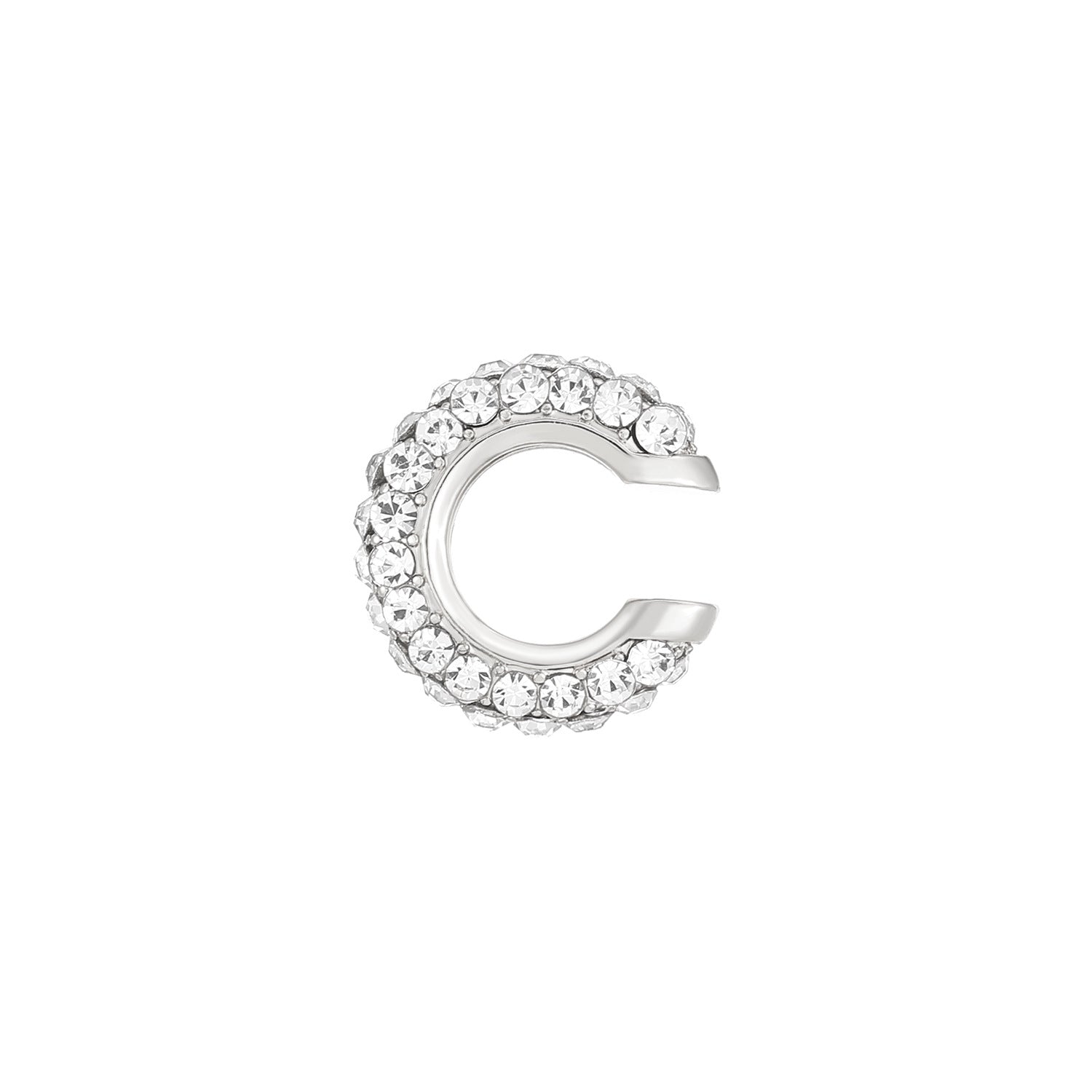 Studded Gold CZ Anti Tarnish Air Cuff Stud Earring Pack Of 2 Bulk