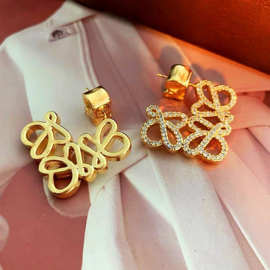 Filigree Square 18K Gold CZ Anti Tarnish Hoop Earrings Bulk