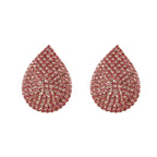 Water Drop Rhinestone Crystal Stud Earring For Women