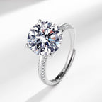 Solitaire Silver Cubic Zirconia Anti Tarnish Free Size Ring Women Bulk