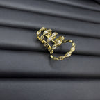 Spring Shape 18K Gold Cubic Zirconia Ear Cuff Earring For Women Bulk