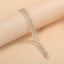 Bulk Layered Triple Row Tennis Style Gold Silver CZ Copper Bracelet