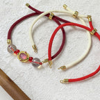 Wholesale Blue Brown Green Stylish Gold Plated Plain Thread Bracelet
