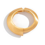 Matte Finish Wave 18K Gold Openable Kada Bracelet Pack Of 4 Women Bulk