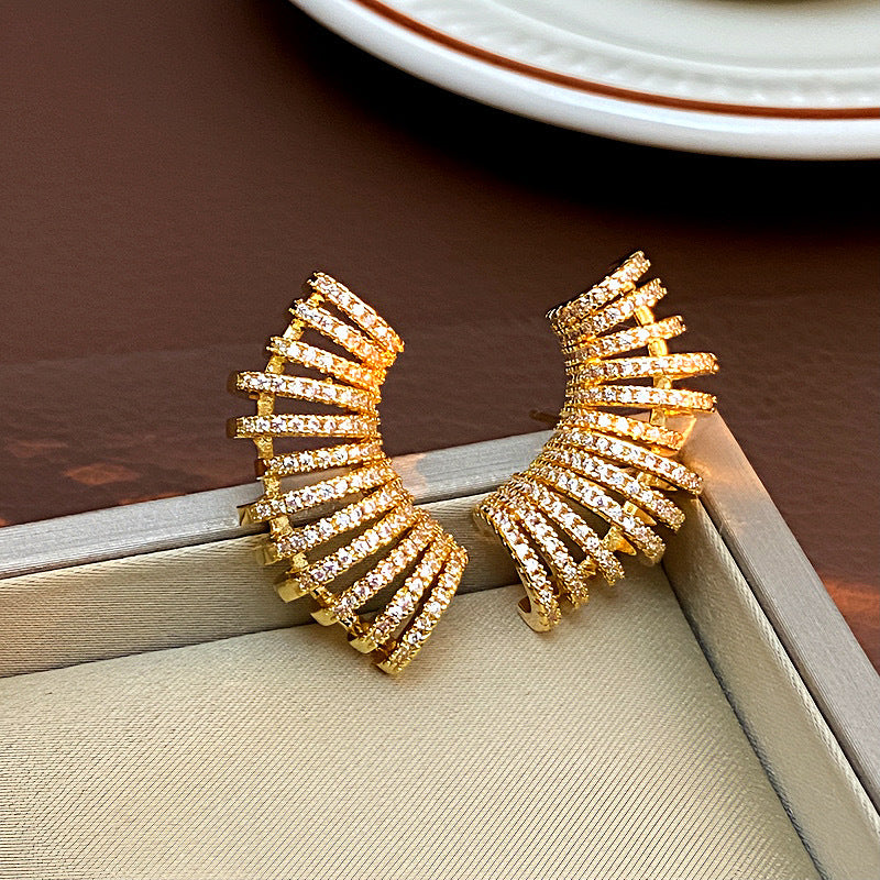 Bulk Gold Silver CZ Anti-Tarnish Copper Ear Cuff Earrings