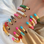 Trendy Pencil Style Gold Enamel Anti Tarnish Copper Cuff & Kada Bulk