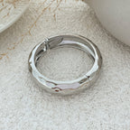 Beaten Finish 18K Gold Silver Anti Tarnish Kada Bangle Bracelet Bulk