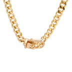 18K Gold Plated Anti Tarnish Curb Neck Belt Choker Necklace Women Bulk