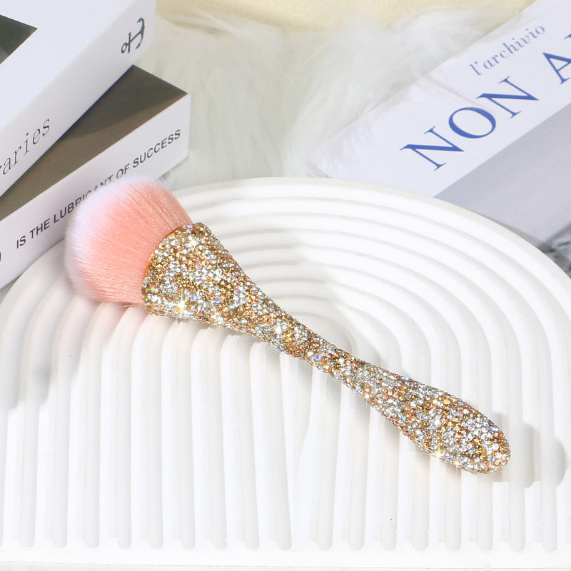 Pink White Red Diamond Studded Powder Brush Makeup Brush Women Bulk