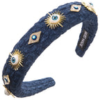 Evil Eye 18K Gold CZ Headband Hair Band Accessories Kids Bulk