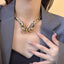 Designer Two-Tone Snake Collar Gold Silver Enamel Necklace Wholesale