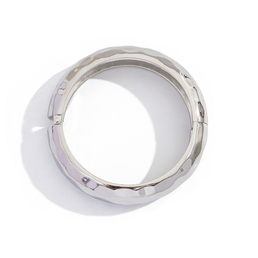 Beaten Finish 18K Gold Silver Anti Tarnish Kada Bangle Bracelet Bulk