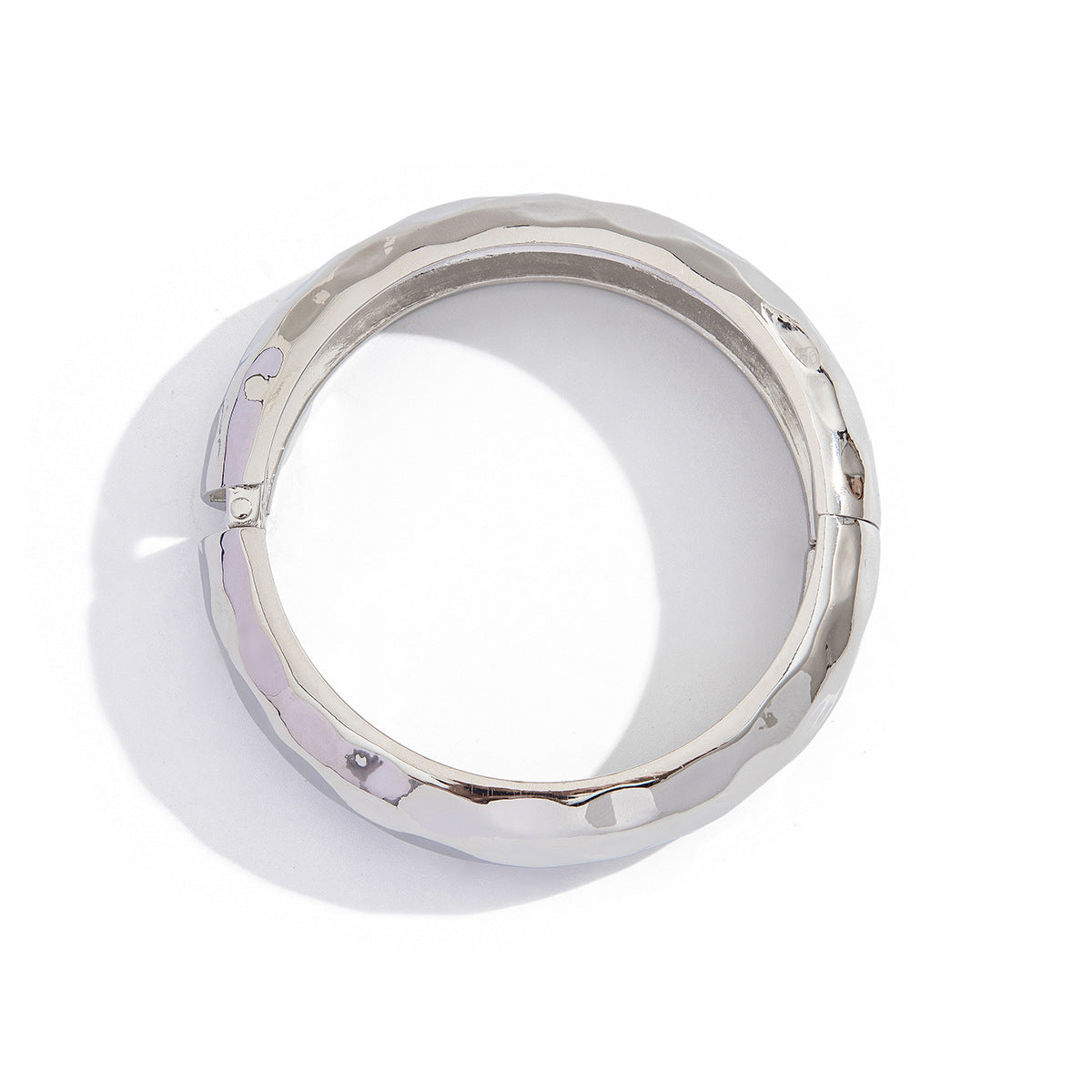 Beaten Finish 18K Gold Silver Anti Tarnish Kada Bangle Bracelet Bulk