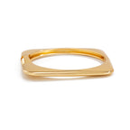 Glossy Finish Square Round 18K Gold Silver Openable Kada Bracelet Bulk