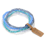 Triple Layer Multicolor Beads Adjustable Layer Stackable Bracelet Bulk