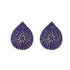 Water Drop Rhinestone Crystal Stud Earring For Women