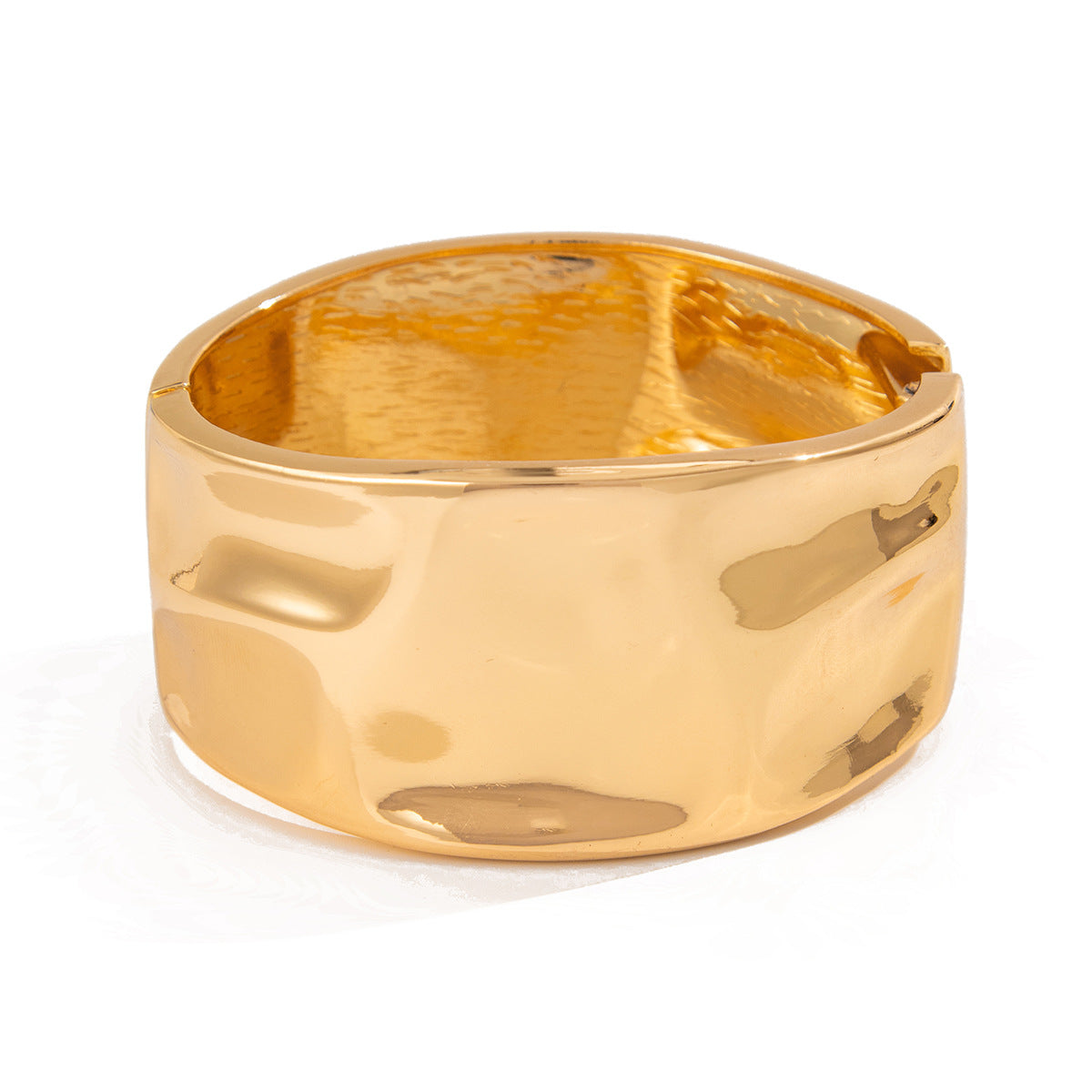 Beaten Finish 18K Gold Silver Anti Tarnish Kada Bangle Bracelet Bulk
