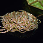 18K Gold Silver Multi Rhinestone Bracelet Bangle Adjustable Women Bulk