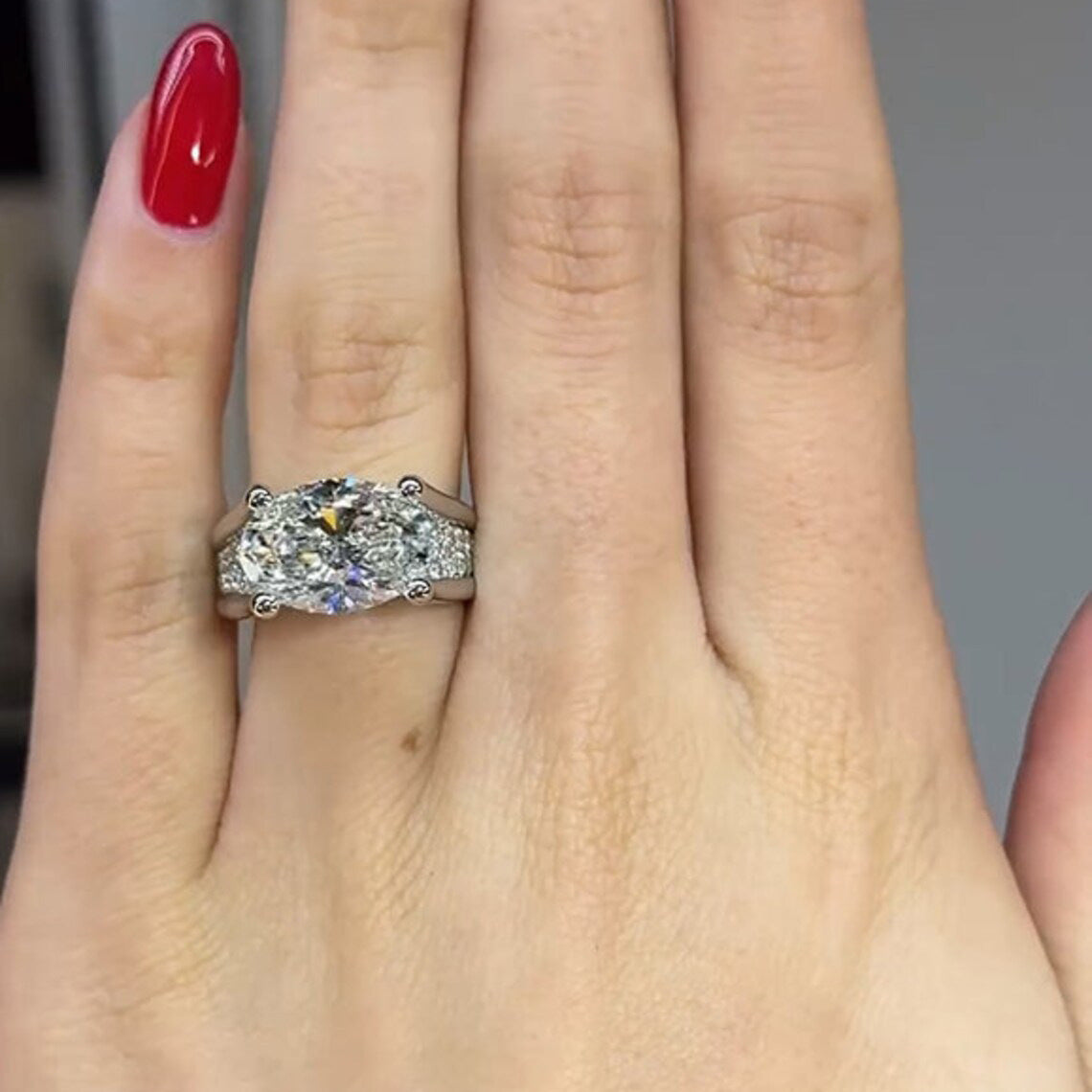 Diamond Solitaire Cubic Zirconia Silver Anti Tarnish Ring Women Bulk