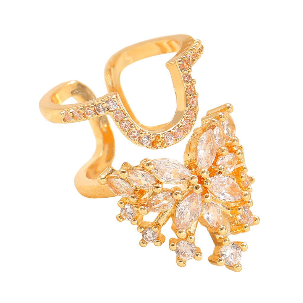 Luxury Multi-Style Marquise Stone Gold Silver CZ Copper Ring Wholesale