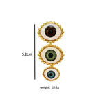 Designer Multi Evil Eye Gold Plated Adjustable Ring For Women Wholesale