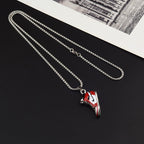 Basketball Shoe Silver Blue Red Stainless Steel Pendant Chain Bulk