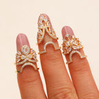 Luxury Multi-Style Marquise Stone Gold Silver CZ Copper Ring Wholesale
