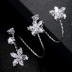 Flower 18K Gold Silver Solitaire Anti Tarnish Adjustable Ring Bulk