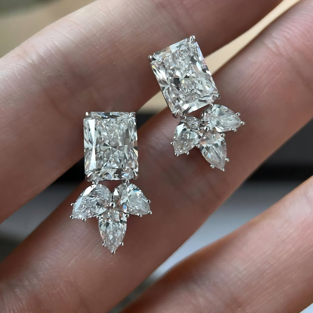 Solitaire Silver Cubic Zirconia Anti Tarnish Stud Earring Women Bulk