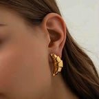 Conch Shell 18K Gold Stainless Steel Anti Tarnish Dangler Earring Bulk