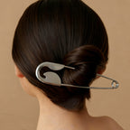 Designer Minimal Bun Safety Pin Gold Silver Plated Hair Accessories Bulk