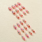 Heart Multi Finger Nail Pack Of 10 + Extra 14 For Women Bulk