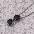 Sunglasses Black Silver Necklace Pendant Chain For Men Bulk