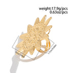 Star Sun Face 18K Gold Silver Big Free Size Ring For Women Bulk