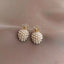 Pearl Pineapple 18K Gold Anti Tarnish Stud Earring For Women Bulk