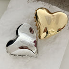 Modern Sculpted Heart Silver Plated Plain Alloy Hair Accessories Bulk