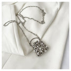 Cubic Zirconia 18K Gold Silver Banquet Shoulder Chain Small Bag Bulk