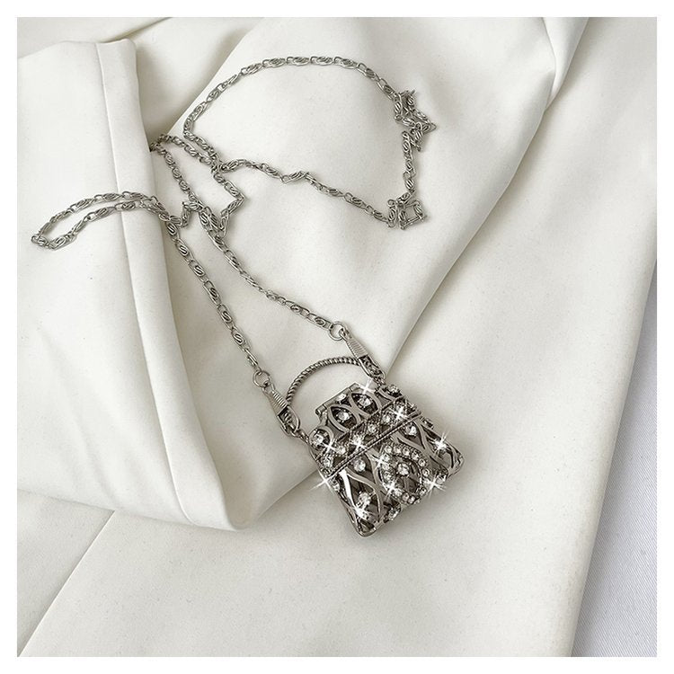 Cubic Zirconia 18K Gold Silver Banquet Shoulder Chain Small Bag Bulk