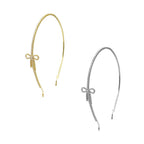 Bow 18K Gold Silver Rhinestone CZ Headband Hair Band Accessories Bulk