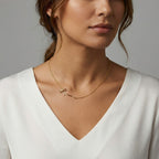 Gold Bowknot Plain Anti Tarnish Stainless Steel Necklace Women Bulk