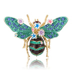 Multi Color Butterfly Gold Plated Rhinestone Brooch For Women Bulk