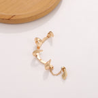 Devil Gothic 18K Gold Plated Anti Tarnish Ear Cuff Earring Pair Bulk