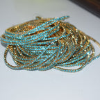 18K Gold Silver Multi Rhinestone Bracelet Bangle Adjustable Women Bulk