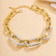 Two Tone Link Silver Gold Anti Tannish Necklace For Women Bulk