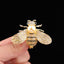 Gold Blue Honeybee Pearl Brooch For Women Bulk